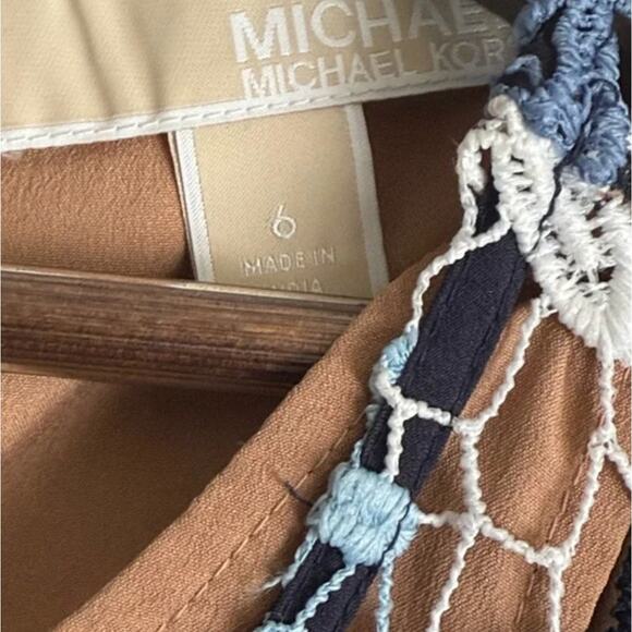 MICHAEL MICHAEL KORS Floral Lace Shift Dress Sz 6 - Picture 3 of 6